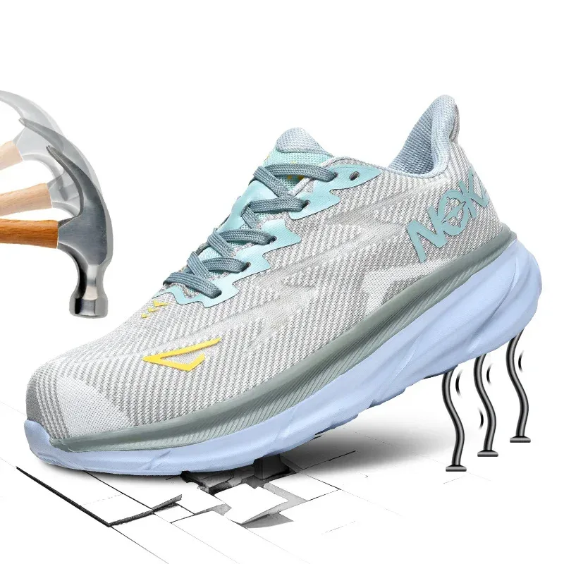 

Men'S Work Boots, Anti-Crush And Anti-Puncture Safety Protection, Breathable Men'S Women'S Casual Sports Shoesl