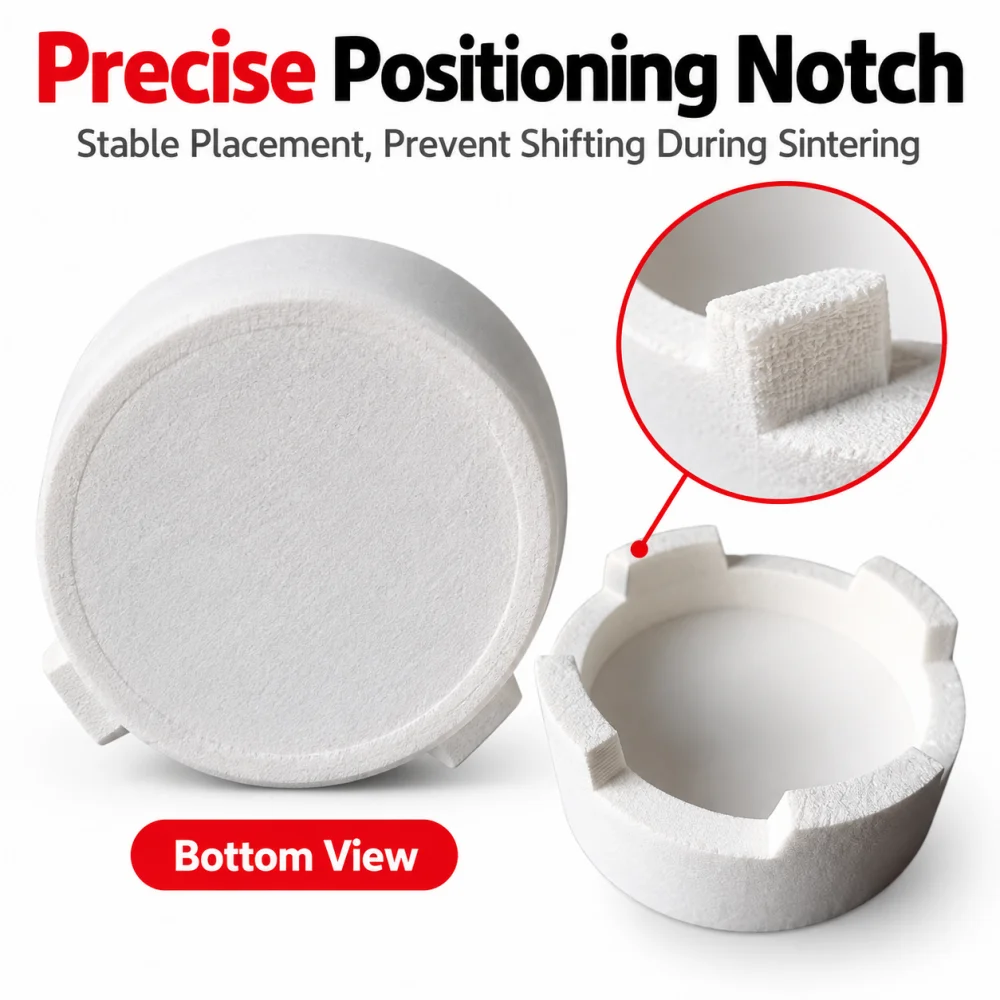 1PC Dental Ceramics Sintering Crucible Tray High Temperature Dental Lab Sintered Disc Resistance Stable Sintered Bead Tray