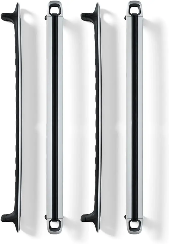 4PCS Roof Rack Cross Bars Fits for 2022 2023 2024 2025 2026 Rivian R1T Aluminum Lockable Luggage Carrier Rails Black Heavy Duty