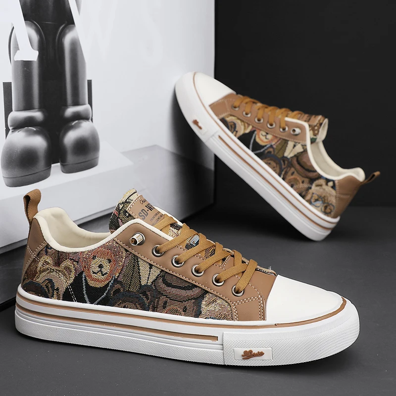 

Повседневные кроссовки для скейтборда, парусиновая модная обувь на плоской подошве для спорта и отдыха для мужчин, лоферы, износостойкая вентилируемая ткань с низким берцем