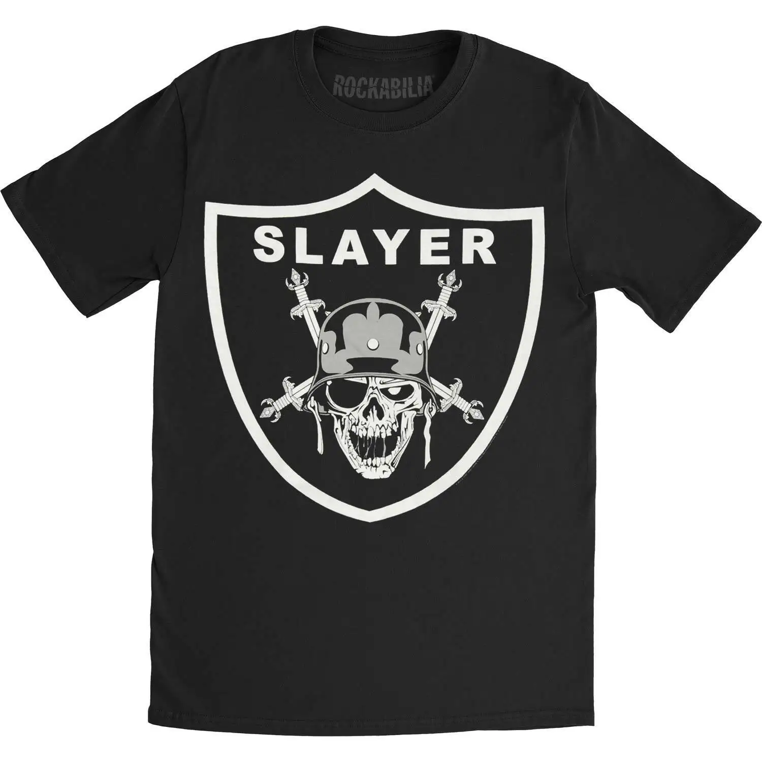 Men's Slayer Slayders Slim Fit T shirt Medium Black