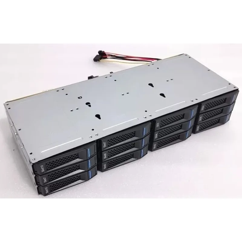 12-Disk IT Pass-through 3.5-inch Hard Disk Cage 8087/8643 Interface SAS/SATA Storage 2308 Card 3008