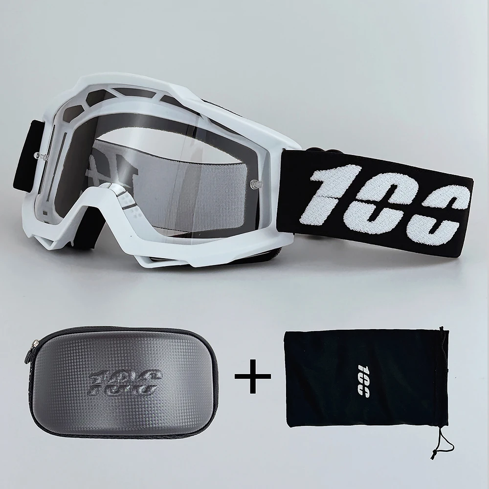 

New 100 Motorcycle Glasses Motocross Safety HD Lenses Goggles Dirt Bike ATV Ski mtb Goggles MOTO Outdoor Cycling Sunglasses