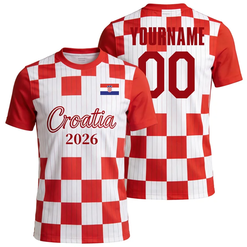 2026 New USA Mexico Sweden Flag Football T Shirt Custom Name Number Printed Short Sleeve Casual Oversized Tee Shirts