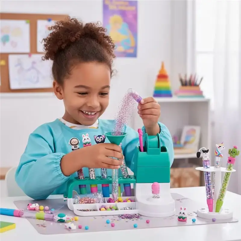 STEM Educational & Parent-Child Interactive Gift Box- New Magic Sand Pen DIY Craft Set For Kids-Y44A