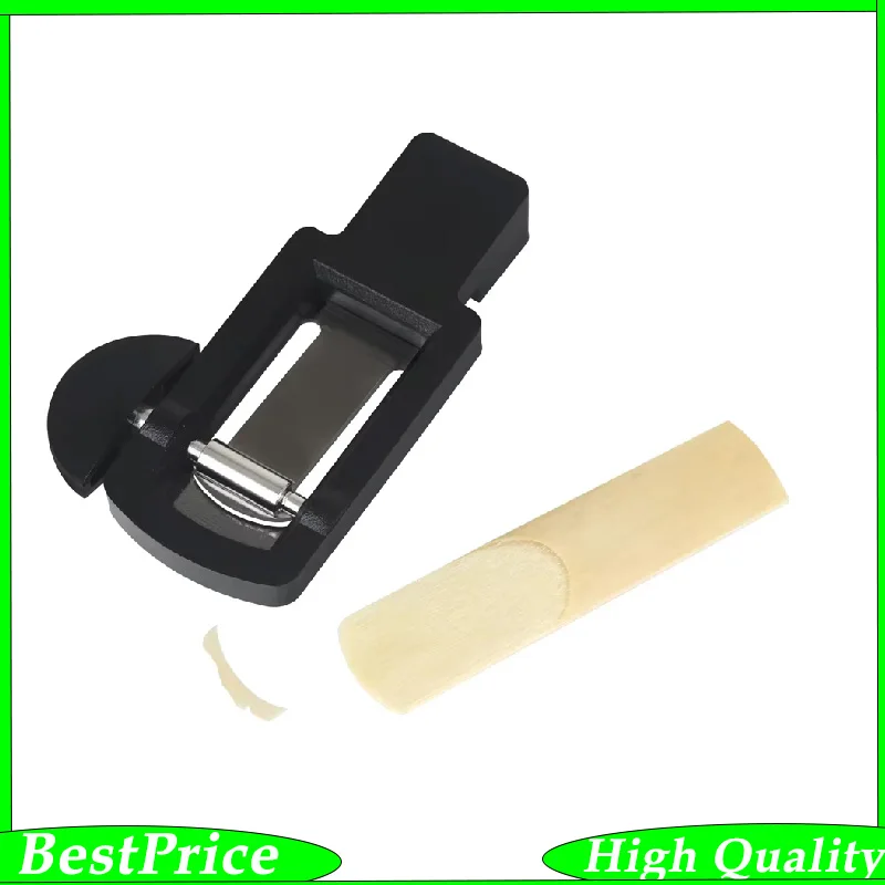 Saxophone Reed Metal Dresser Silver Blade Black for Alto Tenor Saxophone Reed Cutter Trimmer Repair Tools