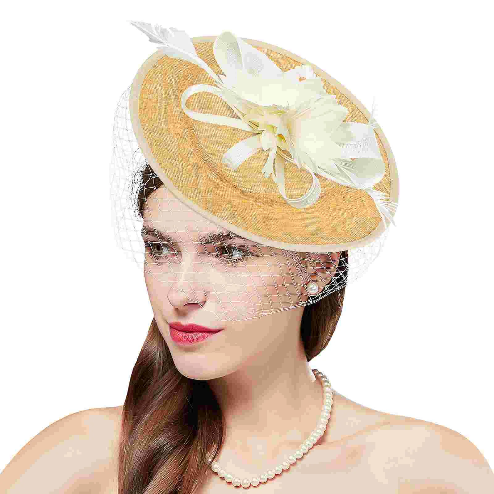 Chapeau de Cocktail en Forme de Cloche pour Femme, Fascinateur, Base, Bricolage, Sinamay Astronomique, Casquette Noire