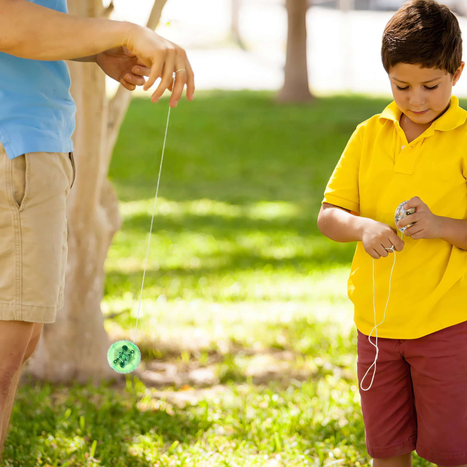 3 Stuks Lichtgevende Jojo Bal Pull Line Yoyo Bal Voor Kinderen Verlichten De Pret Fleuren Kind Speeltijd Kinderspeelgoed Willekeurige Kleur