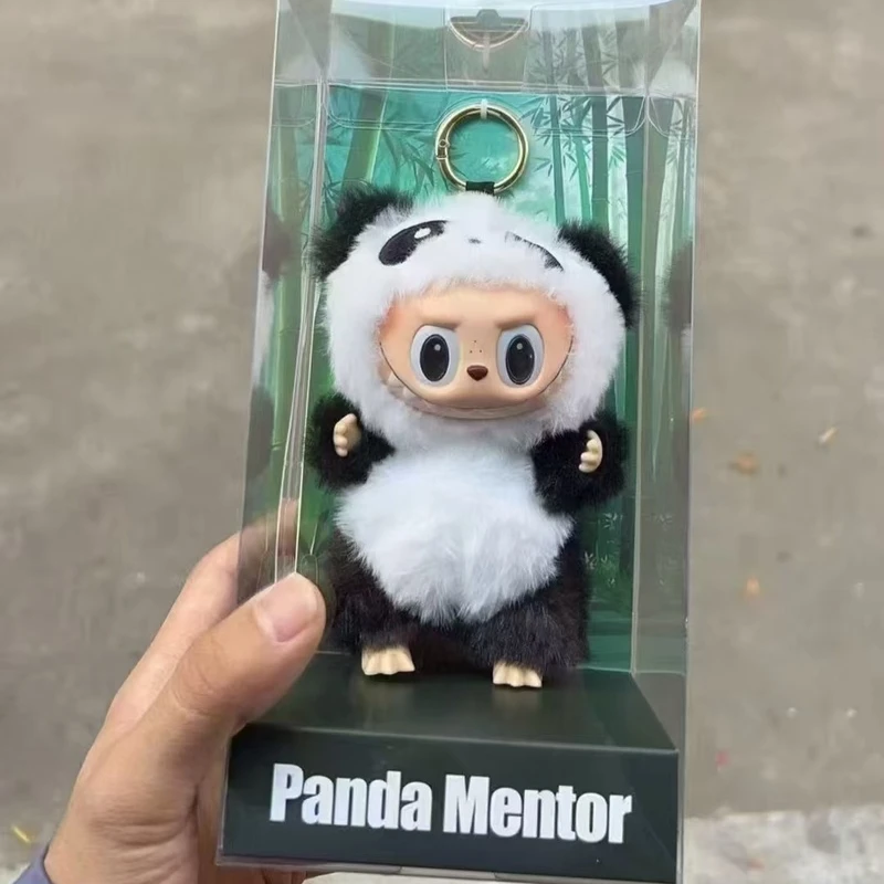 17cm Labubu Panda Mentor Series Blind Box Vinyl Doll Trendy Ornament  Keychain Collected 1:1 Replica High Qualitybirthday Gift