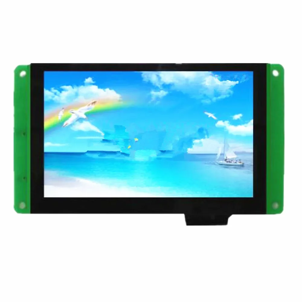 

DMT80480T050_07WT 5 inch capacitive touch screen serial port screen voice screen industrial applications