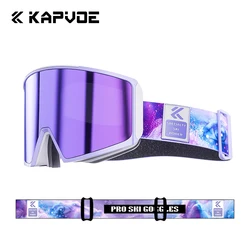 Kapvoe Photochromic Ski Goggle Snowboard Anti-Fog Mask for Women Men Eyewear Kit UV400 Protection Snow Glasses Snowmobile Winter