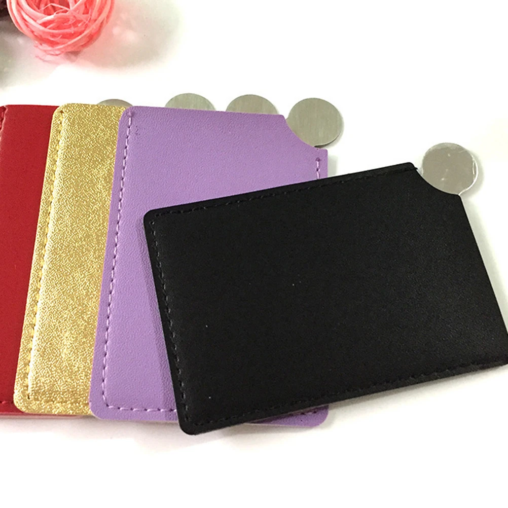 3 قطع مرآة مكياج مدمجة محمولة من الفولاذ المقاوم للصدأ، سطح عاكس عالي الوضوح للسفر للاستخدام اليومي هدية #3