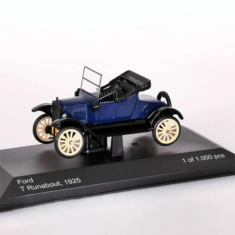 

Литой под давлением масштаб 1:43 FORD T RUNABOUT 1925, имитация сплава, модель автомобиля, статический дисплей, Коллекционная игрушка, подарок, сувенирное украшение