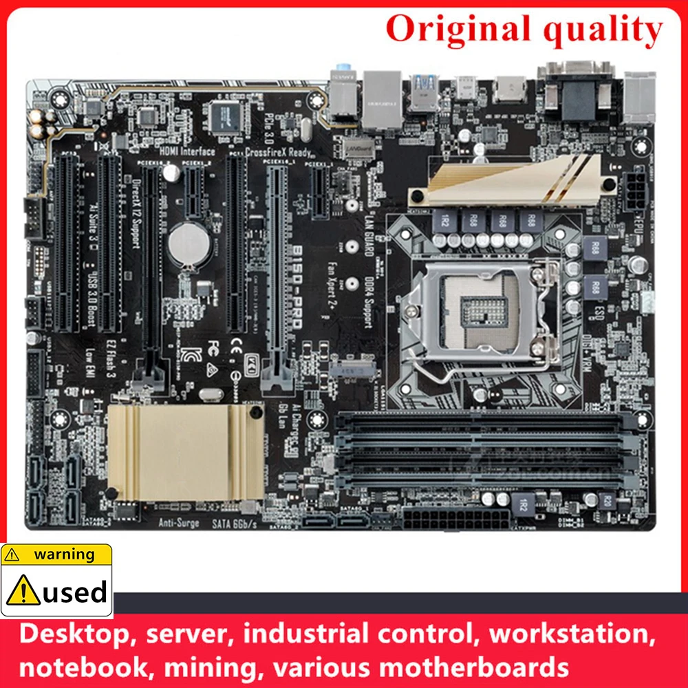 

Used For B150-PRO Motherboards LGA 1151 DDR4 64GB ATX For Intel B150 Desktop Mainboard SATA III USB3.0