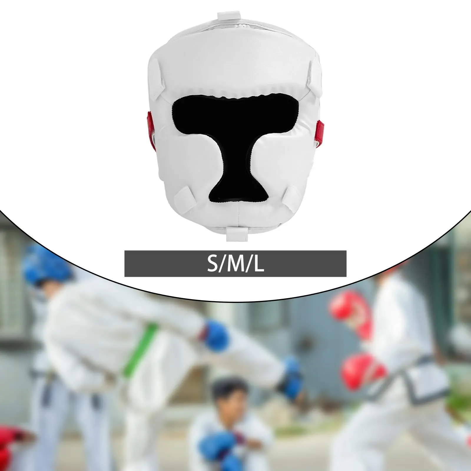 Professional Boxing Headgear PU EVA Head Protector for Martial Arts Taekwondo Combat Training