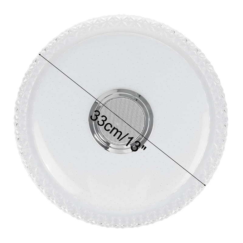 

Remote Control Dimming Round Colorful App Remote Modern Crystal Music Ceiling Light Home Decor