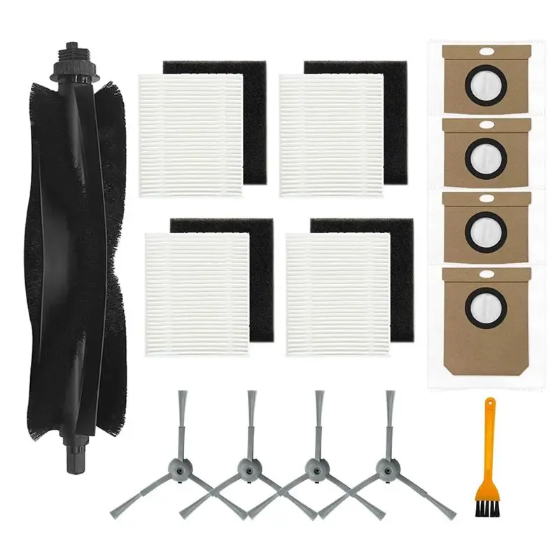 Replacement Accessories Kit For Eufy L60 & 50 Series Robot Vacuum, Includes Main Brush, Side Brushes, Filters, Dust Bags-AT64