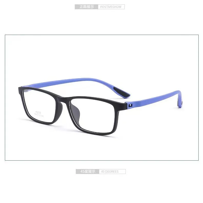 

53mm Rectangular Ultralight TR Business Men Glasses Prescription Eyeglasses Frames Women Fashion Full rim Eyewear 2039