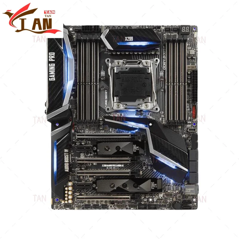 

Материнская плата X299 для X299 GAMING PRO CARBON AC 256 ГБ LGA 2066 DDR4 M.2 ATX, материнская плата, 100% протестирована, полностью работает TAN