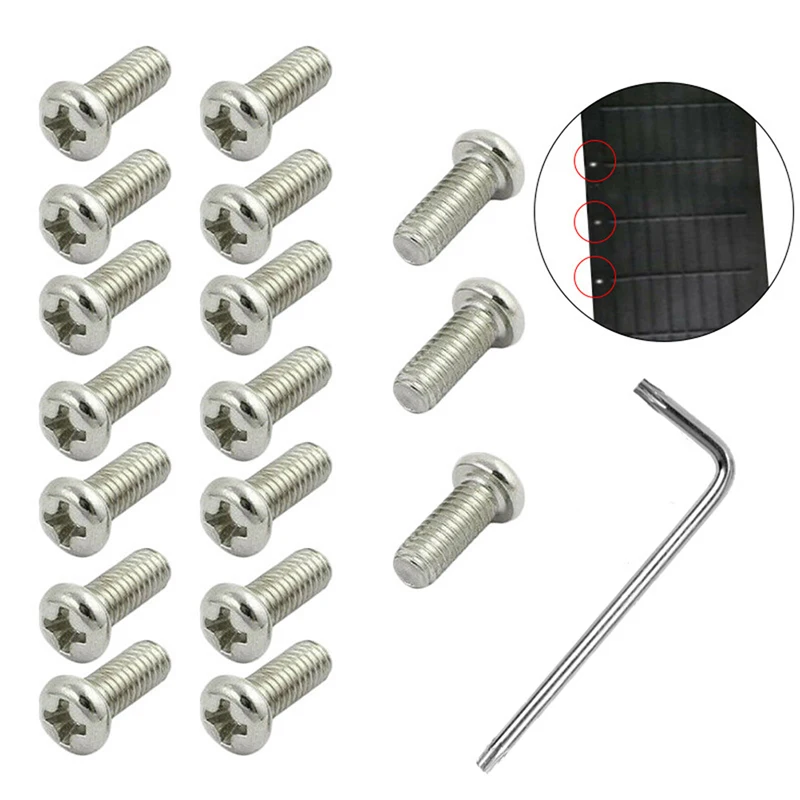 17PCS M3*8cmStainless Steel Bottom Battery Round Head Cross Cover Screws for Xiaomi Mijia M365 Electric Scooter