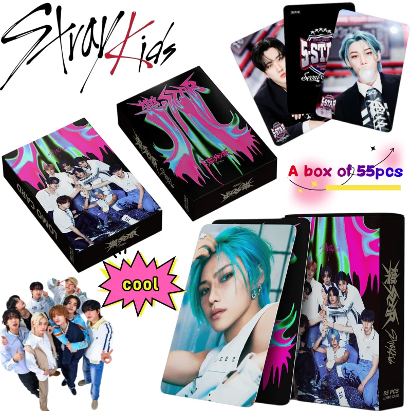 

Новые коллекционные карточки Skzoo Stray Kids Bangchan Lee Know 55: креативные, с высококачественной цветопередачей, коллекционная открытка с HD-печатью, подарок