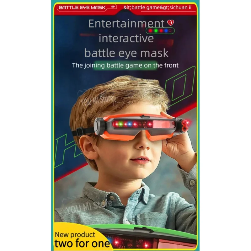 

AR Battle Glasses with Holographic Effects - Real-Time Laser Tag System for Teens, Radiation-Free Indoor/Outdoor Combat Game Age