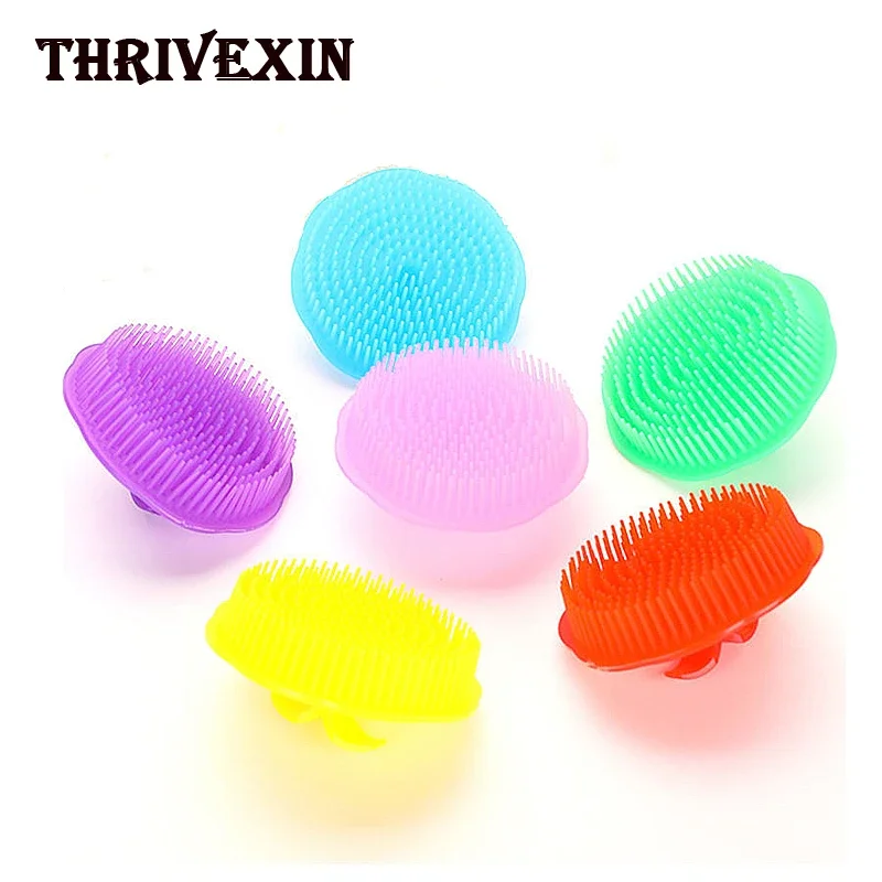 

5pcs Soft Rubber Dog Brush Comb Cat Bath Brush Pet Massage Hair Fur Grooming Scrubber Shower Brush Hairdressing Combs