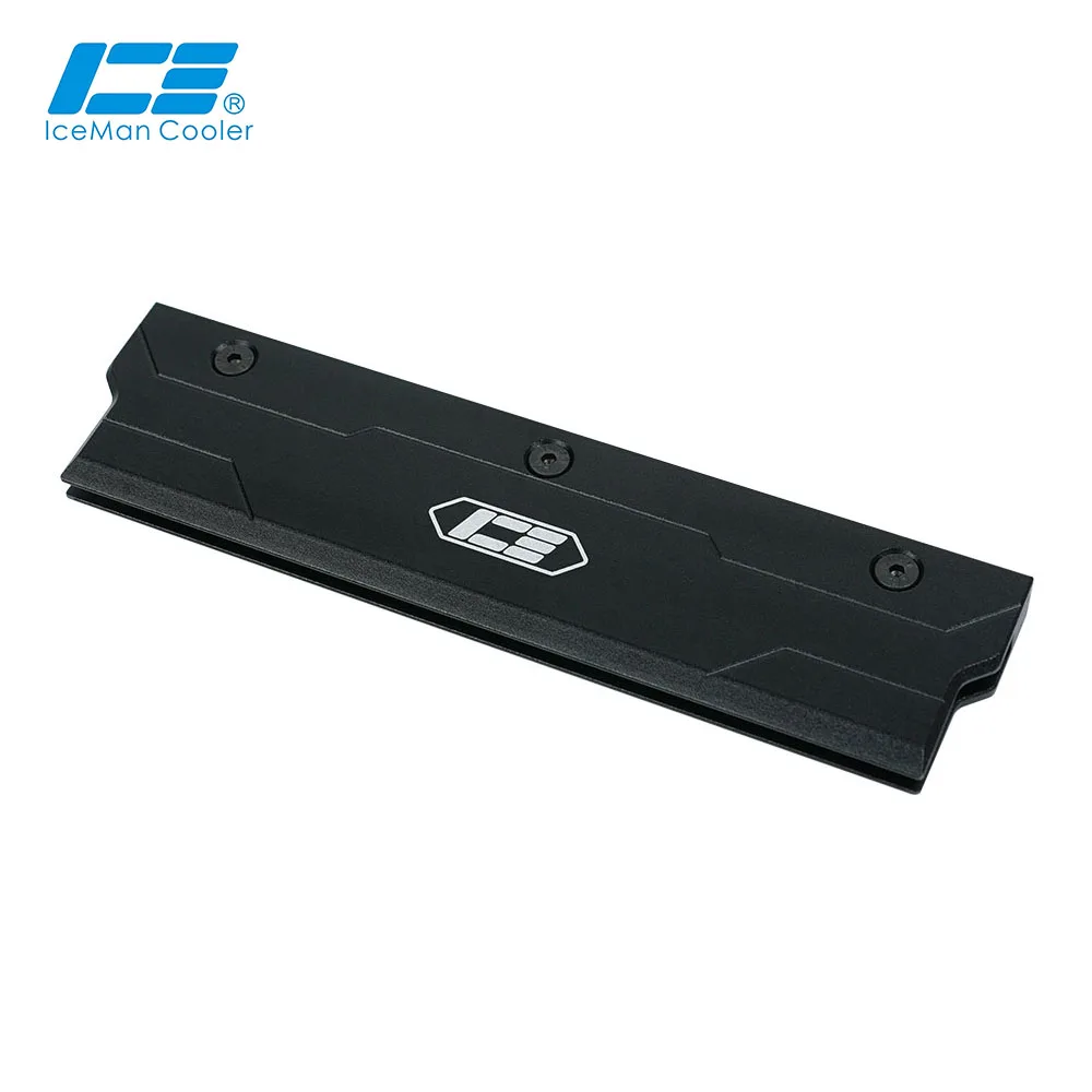 IceManCooler DDR5 DDR4 RAM Kamizelka pancerna ze stopu aluminium Kurtka radiatora pamięci z podkładką termiczną, czarna, srebrna