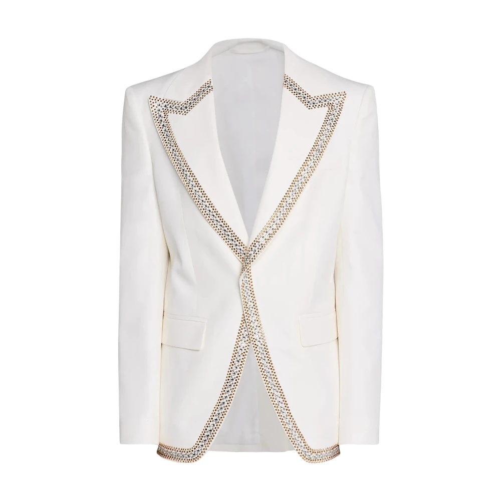 

Мужской костюм-пиджак для отдыха и деловых встреч: цельный, с бантом на воротнике, острыми лацканами, бусинами и аппликациями. Размеры и цвета в ассортименте.