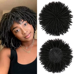 Belle Show Dreadlock Topper Wig 6 inch Short Locs Braided Wig Synthetic Dreadlocks Hair Pieces for Women and Men