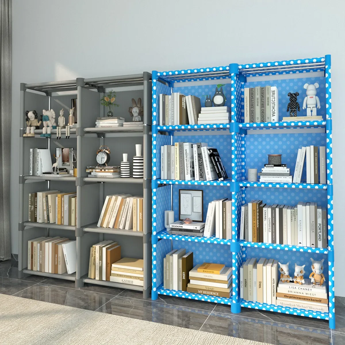 Simple Bookshelf Easy Assembly Bookcase Can Be Moved Children\'s Debris Rack Home Furniture Book Shelf Storage Locker Holders
