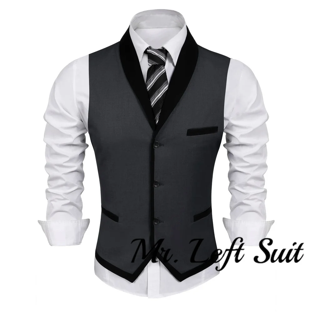 Men\'s Suit Vest Slim Fit Formal Business Dress Vest Casual Wedding Waistcoat