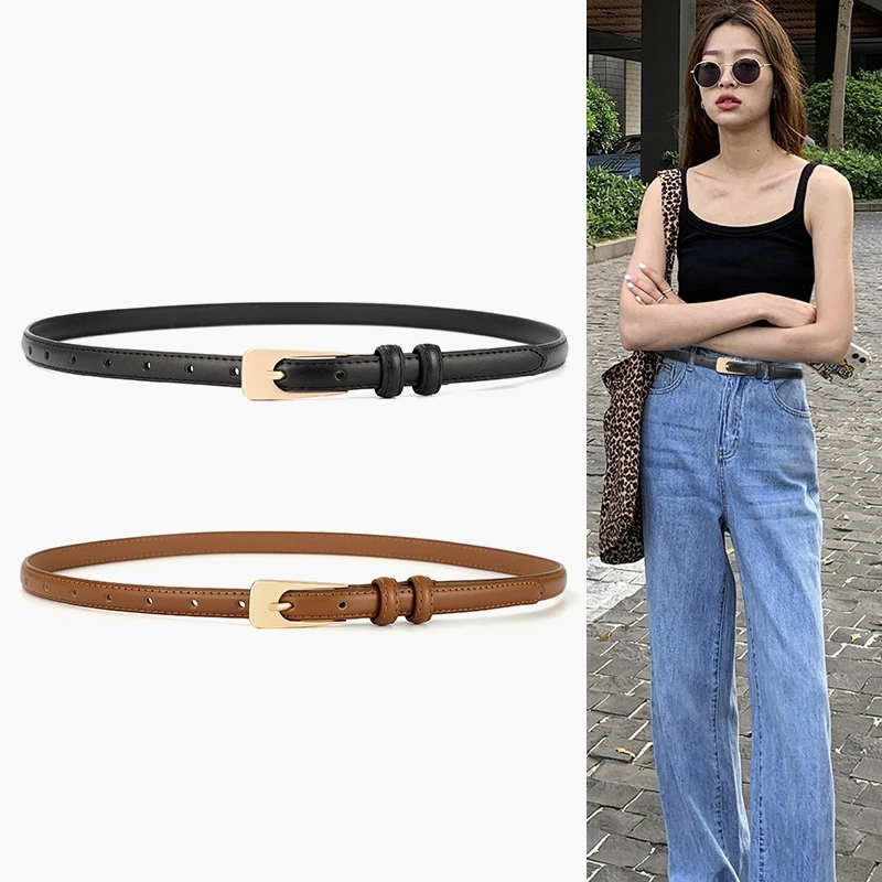 

New Genuine Leather Belt for Women Versatile Retro Chic Waistband for Women Casual Pants Waist Band