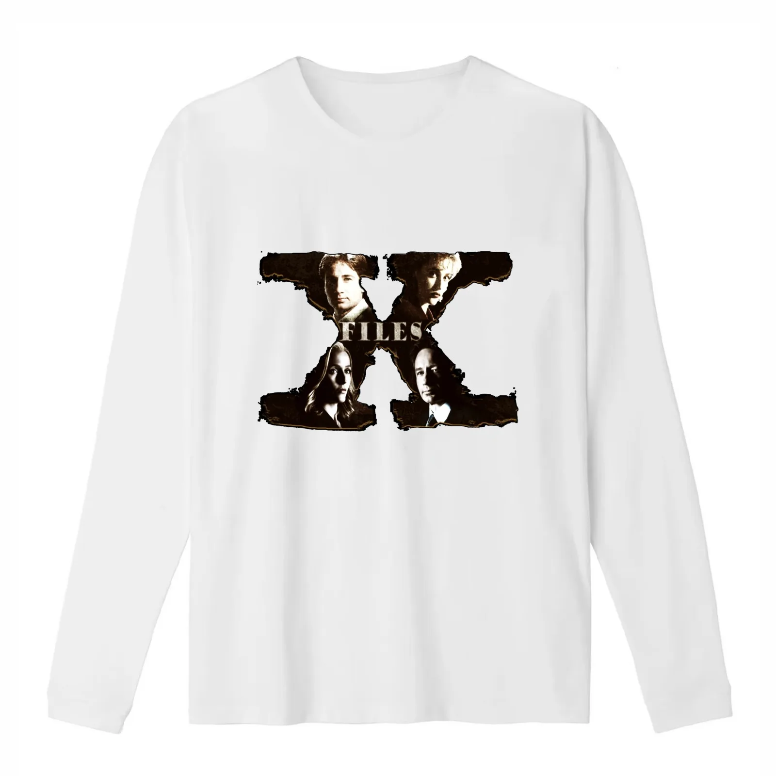 The X-Files T-Shirt Summer Casual Cotton Tee Oversized Streetwear Tops Vintage Graphic Print Loose Fit Short Sleeve