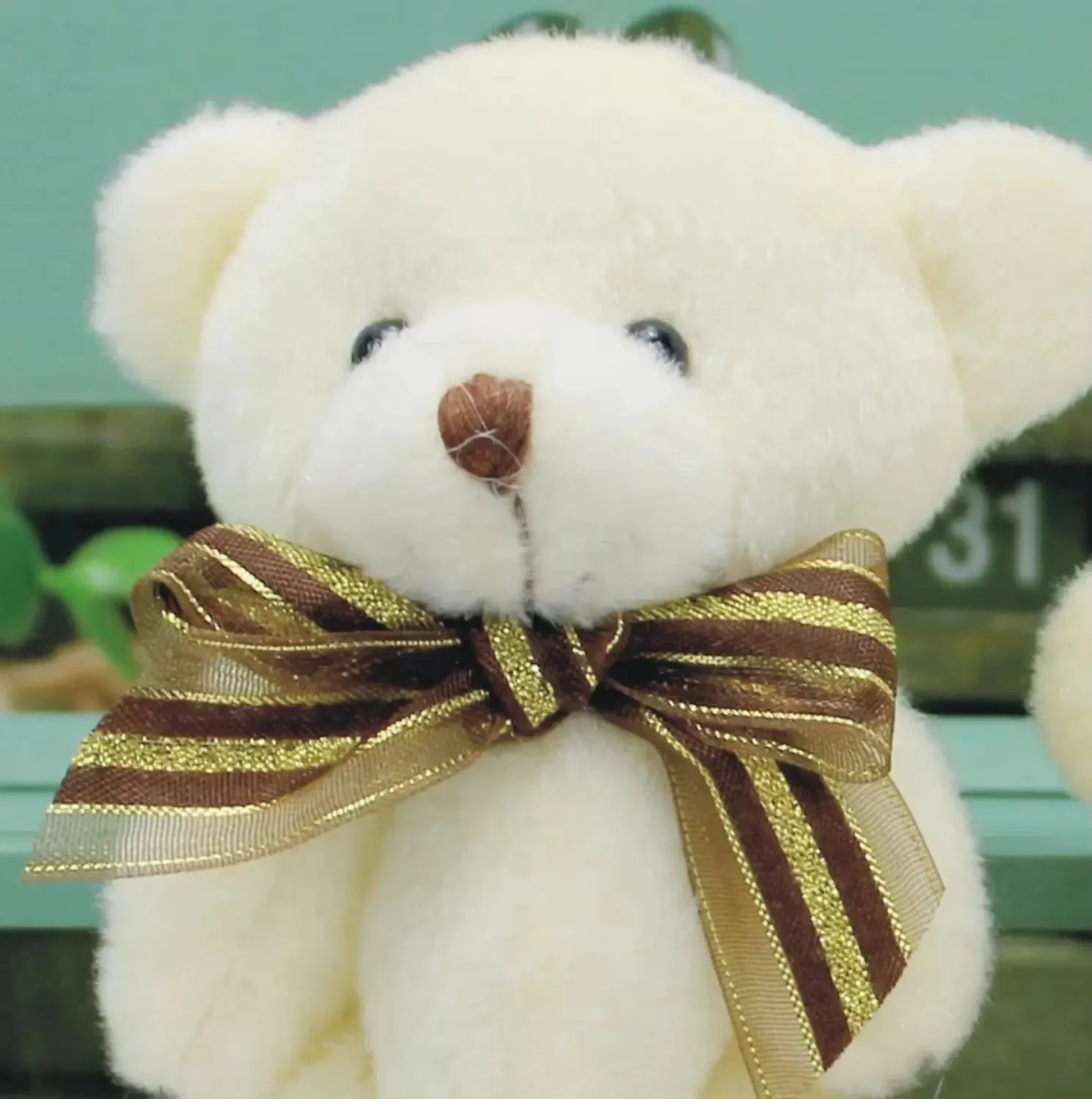 12 Pz/lotto Peluche Orso Bambole Ragazze Ragazzi Giocattoli Orso Morbido Con Papillon Bambini Regalo Di Compleanno Regalo Di Nozze Divano di Casa Decorazionegs