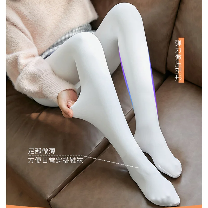 Sexy women pantyhose net tight nylon stocking female hosiery Spring autumn 200D velvet silk bottomed socks PR137