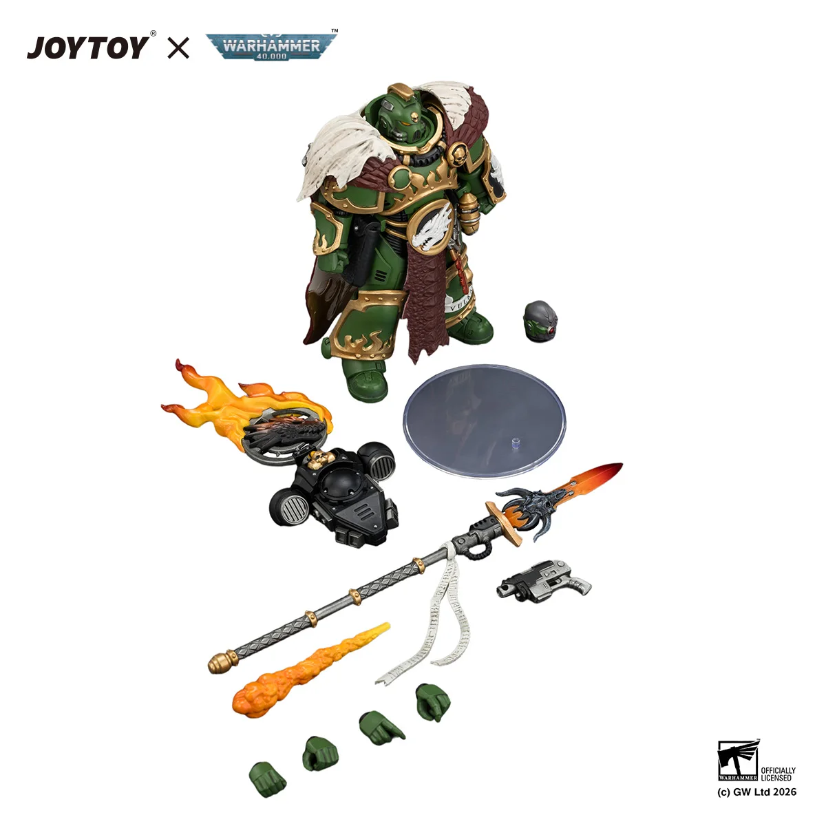 [Pre Order]JOYTOY 1/18 Action Figure Warhammer 40K Salamanders Vulkan He'stan, the Forgefather figure toys view 5