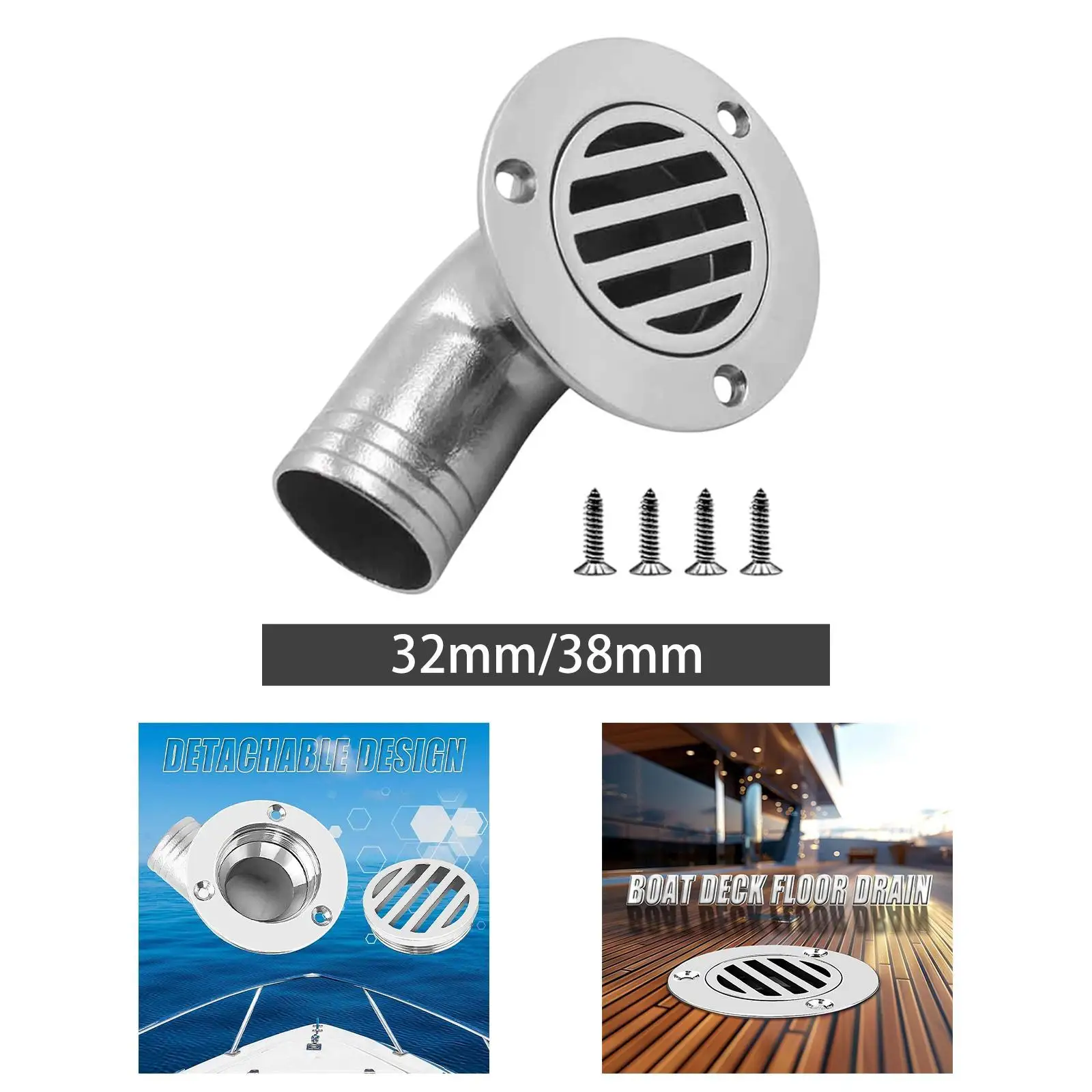 

Слив для пола морской лодки, прочное оборудование из нержавеющей стали под углом 90 градусов для удаления воды на палубе яхт
