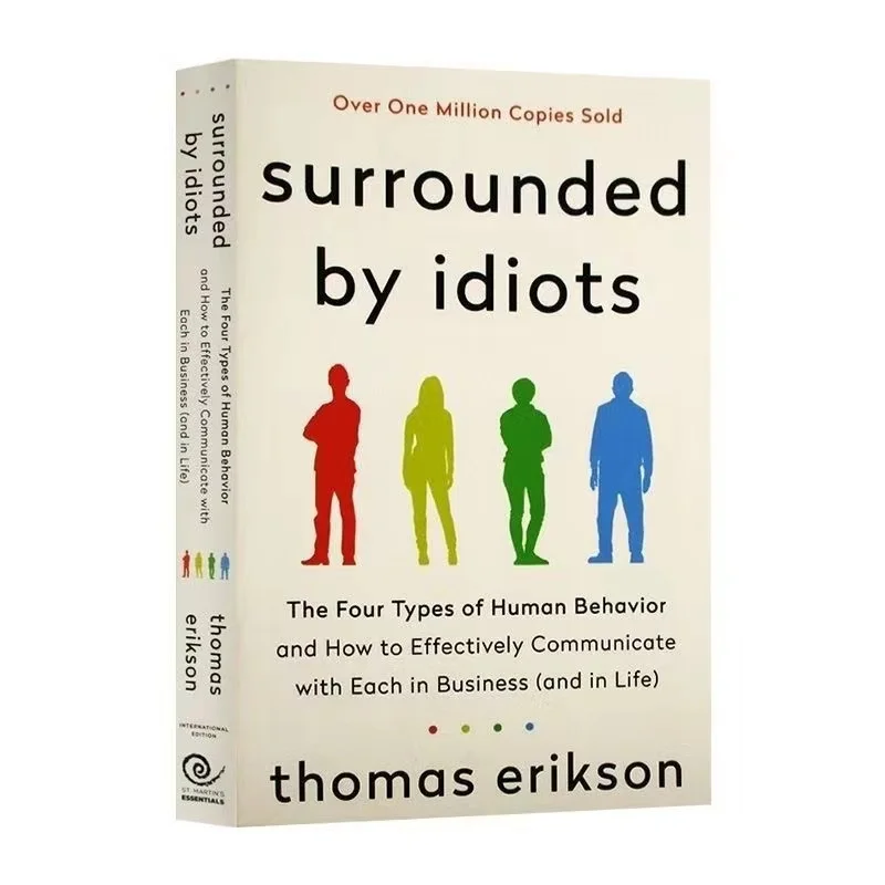 Os quatro tipos de comportamento humano, livro inglês de Thomas Erikson, cercado de idiotas, romance best-seller