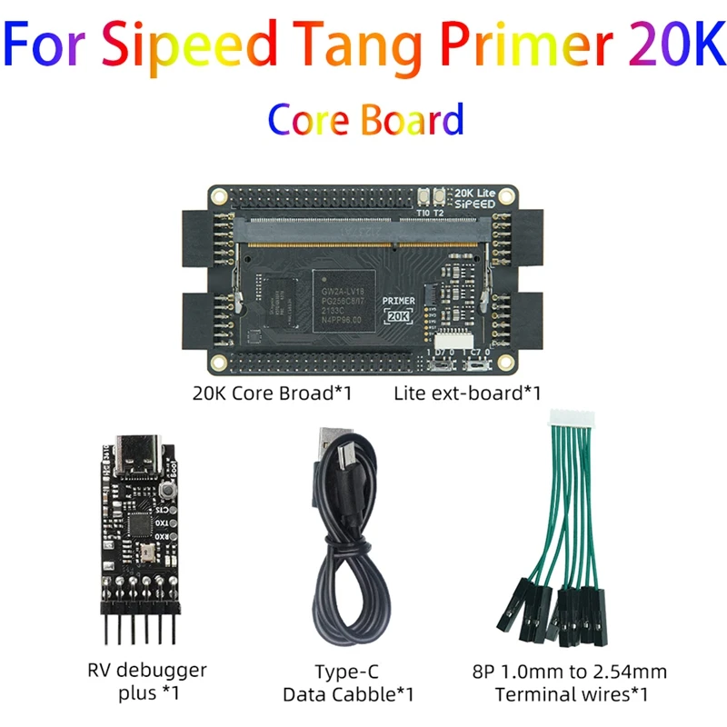 

Top Deals For Sipeed Tang Primer 20K Motherboard Kit 128M DDR3 GOWIN GW2A FPGA Goai Core Board Minimum System(Welded)