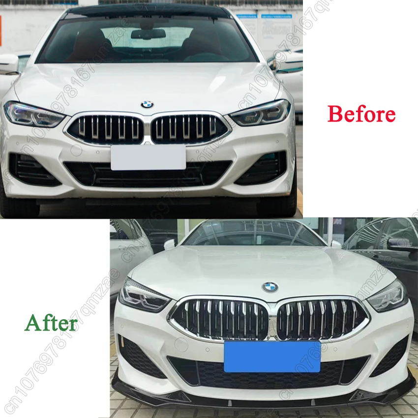 For BMW 8 Series G14 G15 G16 M-Sport 840i 840d M850i 2018-2024 3Pcs Car Front Bumper Lip Splitter Spoiler Tuning Accessories