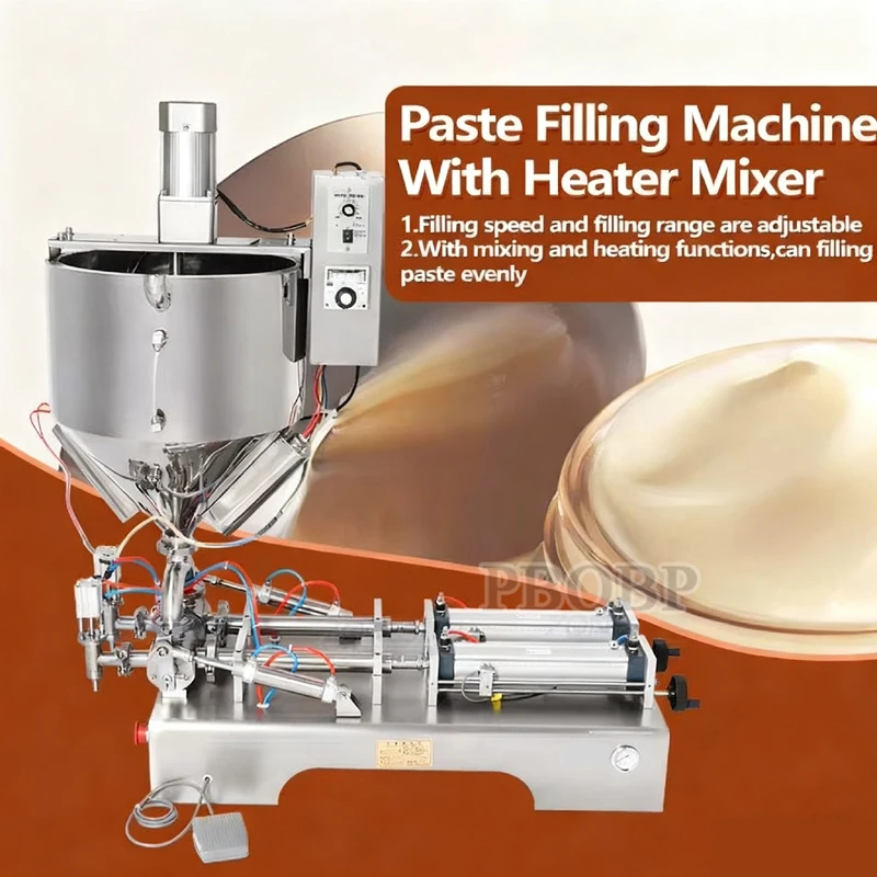 

PBOBP Lipstick Heating Stirring Filling Machine With Mixing Hopper Heater Tank Hot For Chocolates Crayon Handmade Soap Filler