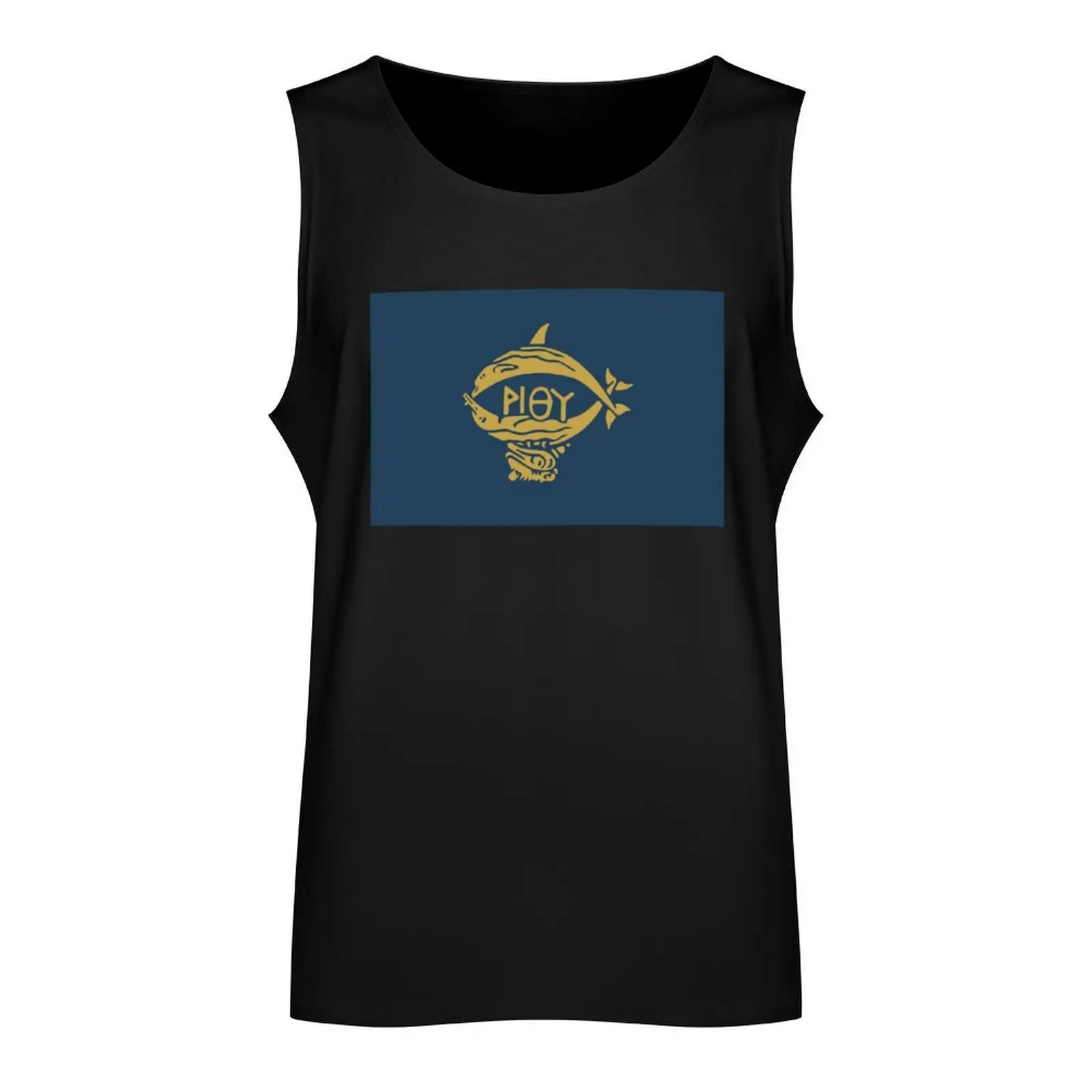 Flag of Rethymno (Crete) Tank Top man sexy?costume T-shirt men t-shirt Men's sleeveless man shirts