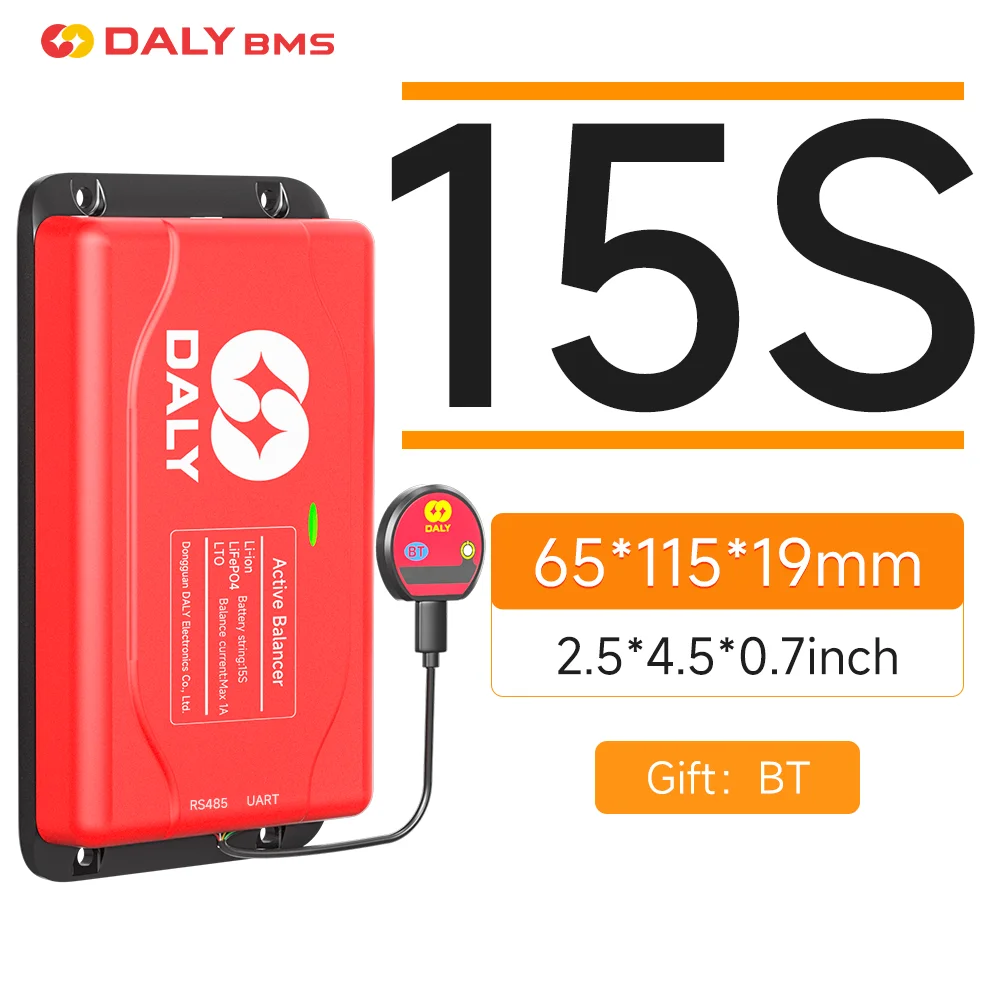 Daly Smart Active Balancer Lifepo4 BMS Active Equalizer 4S Balanceador de Bateria 24V Load Balance Board Bluetooth 1A Strom 8