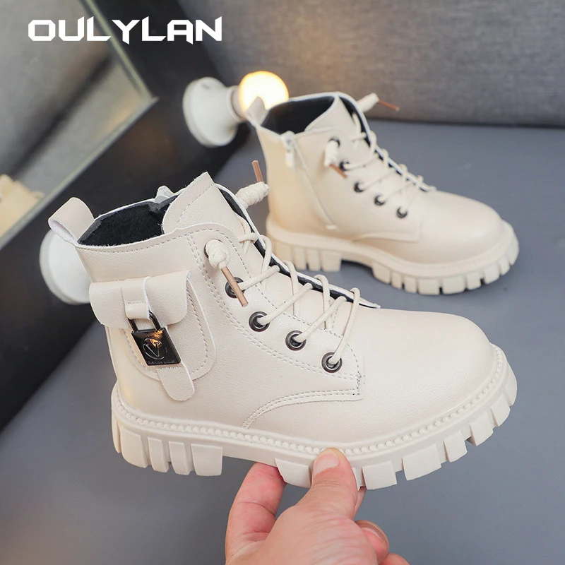 Children  Boots Girls Fashion New Casual Comfortable Short Boots Versatile Anti-slip Cotton Boots Girls Boot Toddler  Shoes