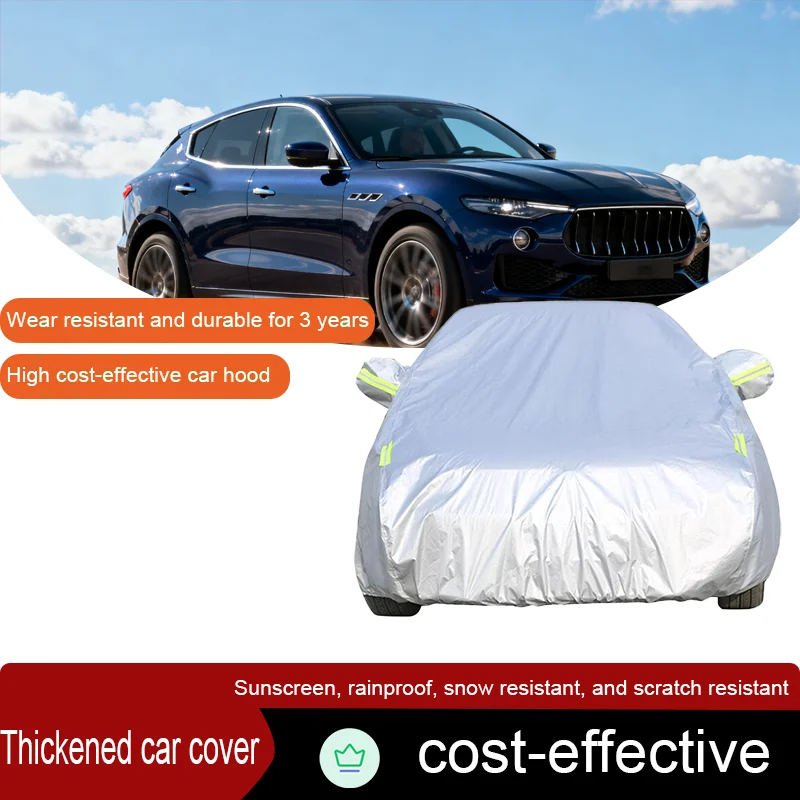 For 2022-2025, Maserati Grecale outdoor SUV with UV protection, sun protection, rain, snow, dust, wind cover, thickened car cove