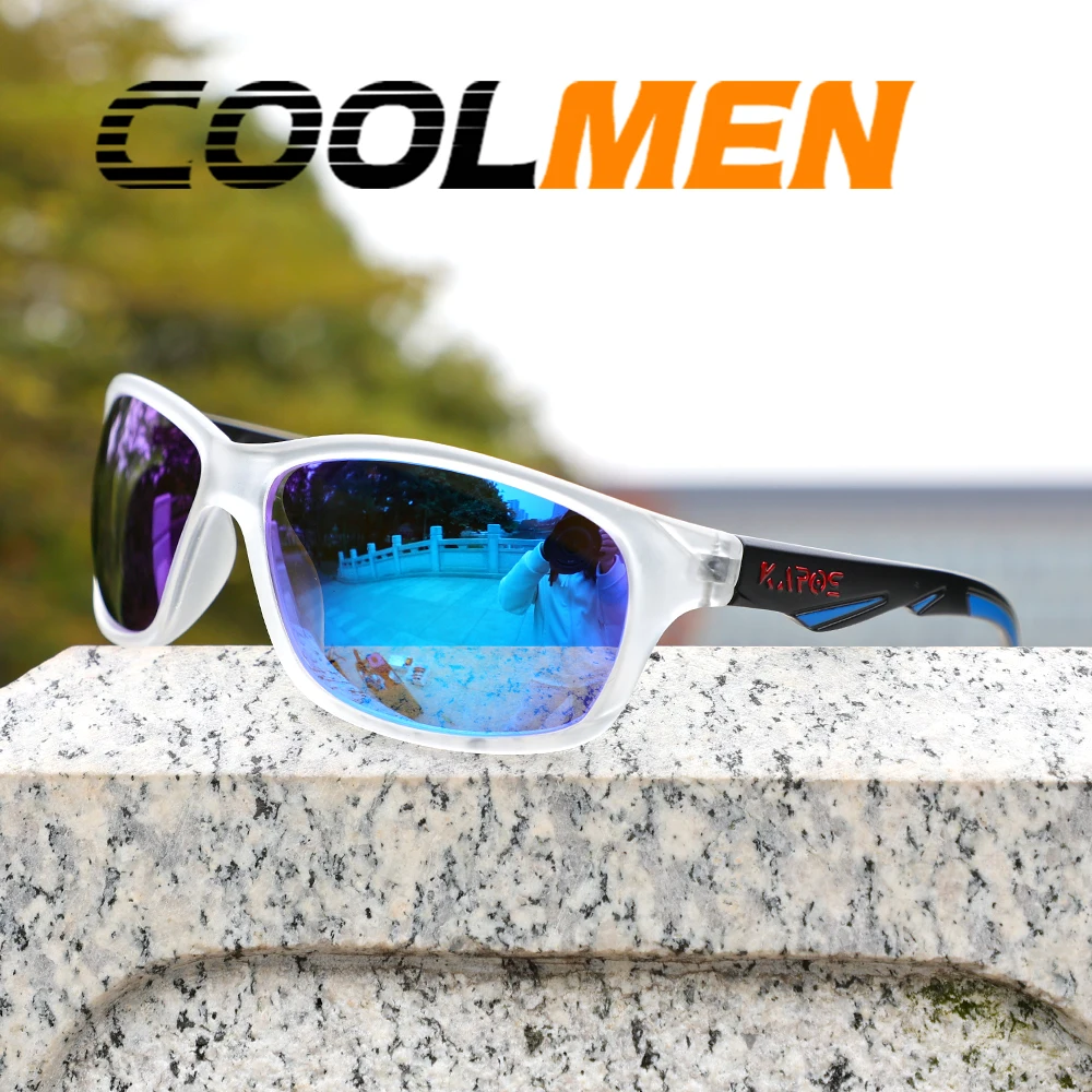 

COOLMEN Outdoor Sunglasses for Men Polarized Fishing Travel PC Lightweight Sun Glasses Women Eyewear Accessory Oculos
