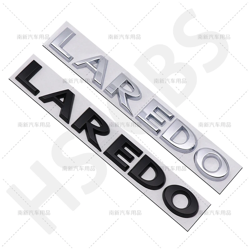 

ABS Chrome Car Rear Trunk Badge Decal Sticker Laredo Emblem for Grand Cherokee Tailgate Logo Decal Fender Door Decor Accessories