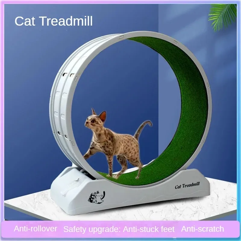 

Silent Roller Cat Treadmill Pet Furniture Anti-stuck Feet Fitness Cat Running Wheel Plastic Pet Cat Treadmill