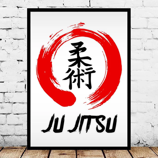 East Asia Martial Arts Jujitsu/Kyokushin Karate/Wadoryu/Shotokan Symbol Poster Print Canvas Painting Wall Art Room Decor Picture